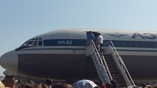 Как выглядит самолет ИЛ-62 внутри