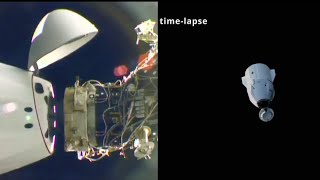 SpaceX CRS-25 Dragon undocking and departure