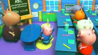 Мультфильм игрушками Свинка Пеппа Peppa Школьные будни