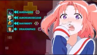 four TOXIC girl gamers attack widowmaker on overwatch