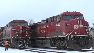CP 9654 Meets CP 8539 w/ KCS Power, Bettendorf, IA 1/28/20