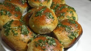 Пампушки с чесноком. Как приготовить пампушки к борщу. Удачный рецепт.Dumplings with garlic.