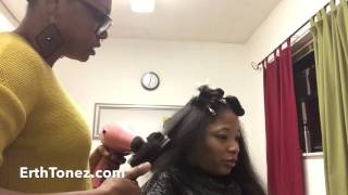 Thermal SILKENING On Natural Hair