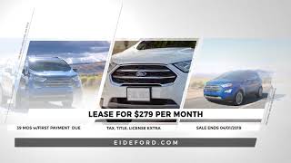 $279 Price Update on the 2019 Ford EcoSport SE-Eide Ford Bismarck Car Dealership