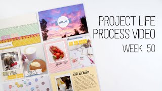 Project Life process Video // Week 50 // Using up scraps!