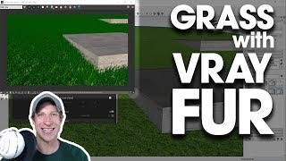 Creating GRASS IN VRAY for SketchUp with Vray Fur