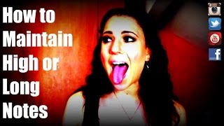 ST #21 - Sustaining high notes | Throat Positioning | Larynx position | Tongue
