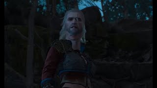 Ciri wears Geralt's face