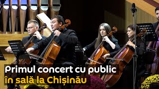 Primul concert cu public în sală la Chișinău