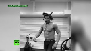 Watch Cam Newton lose it