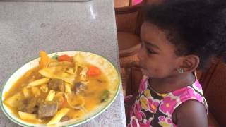 How to eat pumpkin soup the Haitian way