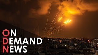 Hamas MISSILES Ignite the Sky Before Ceasefire Begins