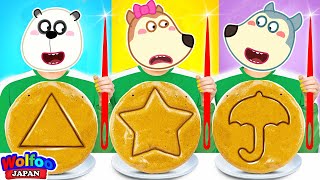 リトルウルフ いろんなカタチをみつけよう ⭐ ショートカートゥーン Wolfoo Japan