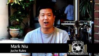 Director Mark Niu of Juche Rules at AOF Fest 2010
