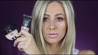 Maybelline Fit me! Matte + Poreless foundation and powder | In depth first impressions review