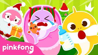 ¿Dónde Estás? ¡Aquí Estás! Tiburón Bebé Cuida Niños en Navidad | PeekaBoo | Pinkfong en español