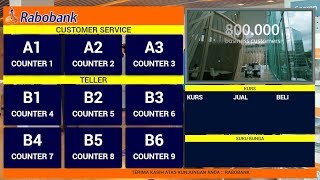 Sistem antrian, aplikasi antrian custom untuk bank puskesmas rumahsakit, dan lain lain
