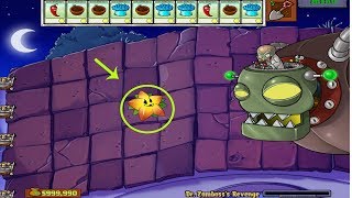 Plants vs Zombies Hack - Starfruit vs Dr. Zomboss vs 999 Zombie