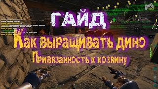 ARK: Survival Evolved. Гайд. Как выращивать Дино. Привязаннось к хозяину
