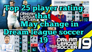 Top  25- player rating predictions- Dream league soccer 19