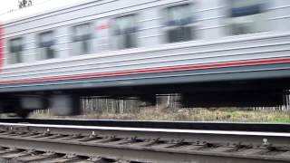 ЭП2К-063 с приветливым машинистом, поезд Москва-Абакан
