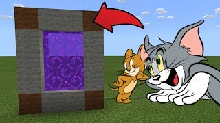 How To Make a Portal to the Tom and Jerry Dimension in MCPE (Minecraft PE)