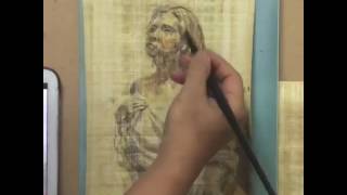 3편 파피루스 종이로 그림 그리기