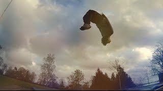 POV Trampoline Tricking (cork, double, backflip, sideflip, 360, wallflip)