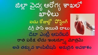 GOVT Jobs in Telugu states in RangaReddy Dist