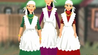 Татарская народная сказка 'Три дочери'