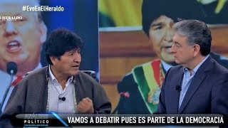 Evo Morales Ayma en entrevista en El Heraldo de México