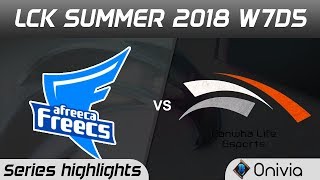 AFS vs HLE Highlights Game 3 LCK Summer 2018 W7D5 Afreeca Freecs vs Hanwha Life by Onivia