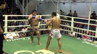 John (Tiger Muay Thai) scores a VICIOUS KO @ Bangla Boxing Stadium