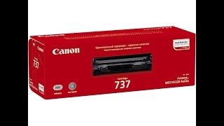 Как заправить картридж canon 737