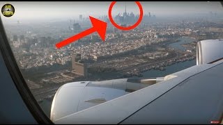Qantas A380 passes Burj Khalifa: World's TALLEST building seen from LARGEST pax jet!!! AirClips]