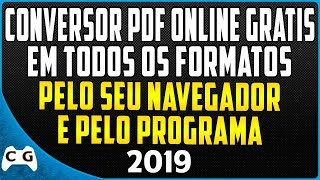 Melhor Programa Para Converter Arquivos PDF Online Para World, Excel, png, jpg, ppt, e txt