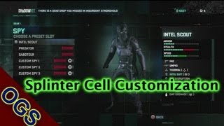 Splinter Cell Blacklist Customization