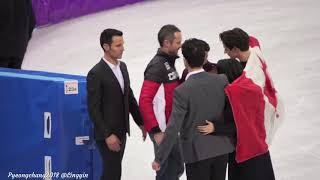 Tessa Virtue Scott Moir Pyeongchang 2018 after flower ceremony