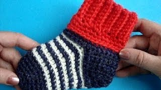 Как вязать носки крючком? Мастер класс How to croсhet soсks
