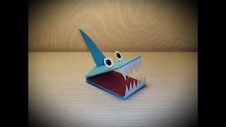 EASY ORIGAMI FOR KIDS FINGER SHARK DIY 2020 @5-Minute Crafts @5-minute ORIGAMI and DIY