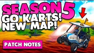 New Desert Biome Map + All Terrain Kart Vehicle | Season 5 Patch Notes | Fortnite Battle Royale