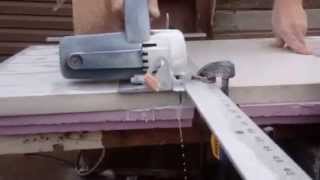 Cutting quartz countertop