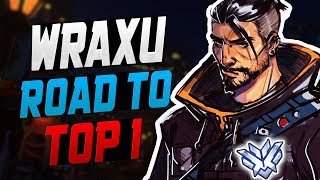 WRAXU AIMBOT HANZO! HE'S BEST! [ OVERWATCH SEASON 8 TOP 500 ]