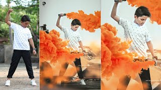 photo editing in photoshop | smoke bomb