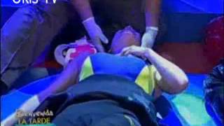bienvenida la tarde Andrea San Martín sufrió terrible desmayo en vivo