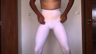 Putting on five ballet tights