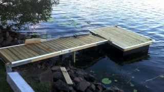 Building a Home Made Micro Floating Dock Jetty Pontoon