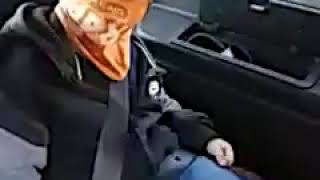 Mikey's daily wear asleep in the car
