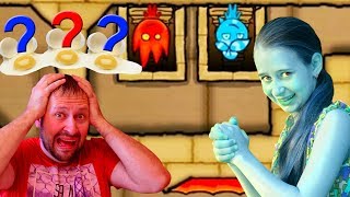 ПРИКЛЮЧЕНИЯ ОГОНЬ и ВОДА в светлом  храме #2. Развлекательное видео для детей. Игровой мультик