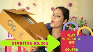 AJIO SHOPPING HAUL-2019 || FIRST EXPERIENCE || SHOPPING UNDER 500 RS.|| SUMMER SPECIAL